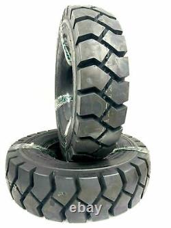 Two 7.00-12 Forklift Tires With Tubes, Flap Grip Plus Heavy Duty 700-12