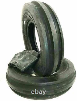 Two 750-16 Heavy Duty Tractor Withtubes 3 Rib Tires F2 7.50-16 Tri Rib 7.50 16