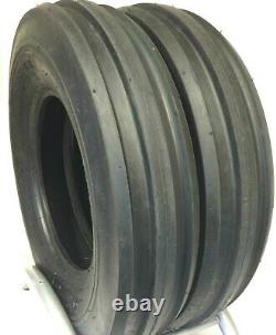 Two 750-16 Heavy Duty Tractor Withtubes 3 Rib Tires F2 7.50-16 Tri Rib 7.50 16