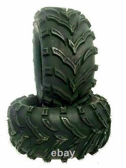 Two Heavy Duty Atv Tires 24x11-10 24x11x10 6 Ply Rated Mud Tires Tubeless