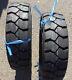 Two New 5.00-8 Forklift Ind Lug Rg Withflap Heavy Duty Forklift Tires Withtubes