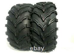 Two New K9 Mud ATV UTV Tires 25x8-12 25X8X12 6 Ply Rated Heavy Duty Tubeless