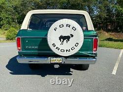 USA SpareCover Hybrid Series FORD BRONCO 30 WHITE Heavy Duty Vinyl Tire Cover