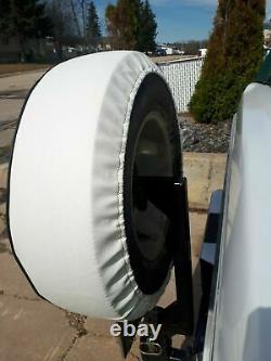USA SpareCover Hybrid Series FORD BRONCO 30 WHITE Heavy Duty Vinyl Tire Cover