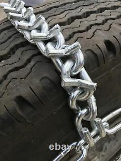 V-Bar Snow Chains 225/70R19.5, 225/70 19.5 Extra Heavy Duty V-Bar Tire Chains