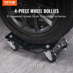 VEVOR 4 PCS 6000LB Car Dolly Wheel Tire Dolly Heavy Duty Skate Auto Repair Dolly