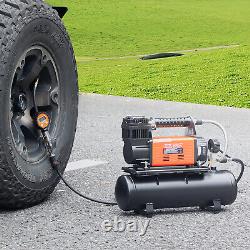 VEVOR Heavy Duty Air Compressor & 6L Tank 6.35CFM Portable Tire Inflator 150PSI