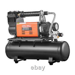 VEVOR Heavy Duty Air Compressor & 6L Tank 6.35CFM Portable Tire Inflator 150PSI