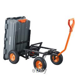 VEVOR Poly Garden Dump Cart Heavy-duty Yard Carts and Wagons 1500 lbs 13 Tires