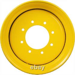 VEVOR Yellow 8 Bolt Hole Heavy Duty Rim/Wheel for 10-16.5 Skid Steer Tires