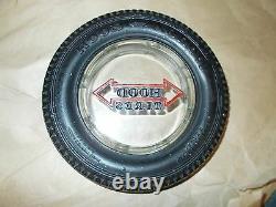 Vintage Hood Arrow Heavy Duty 6 Ply Advertising Tire Ashtray Rare HTF