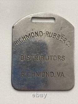 Vintage Watch Fob RIchmond Rubber Co Richmond VA Gillette Bear Heavy Duty Tires