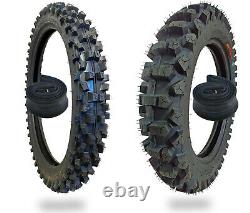 WIG Racing 110/90-19 and 80/100-21 Tire and 4mm Heavy Duty Tube Combo Motocross