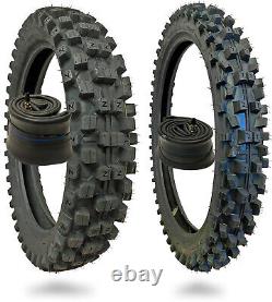 WIG Racing 120/80-19 and 80/100-21 Tire and Heavy Duty Inner Tube Combo