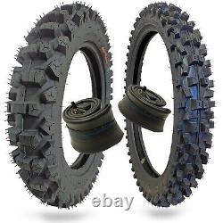 WIG Racing Dirt Hoe 120/90-18 and 90/90-21 Tire and Heavy Duty Inner Tube Combo