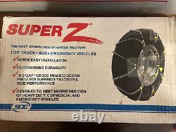 ZT869 Super Z Heavy Duty Commercial Truck Tire Traction Chain Set of 2 RV 22.5